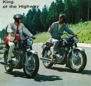 Gotta love the early CB450 Black Bombers:  King of the Highway!!