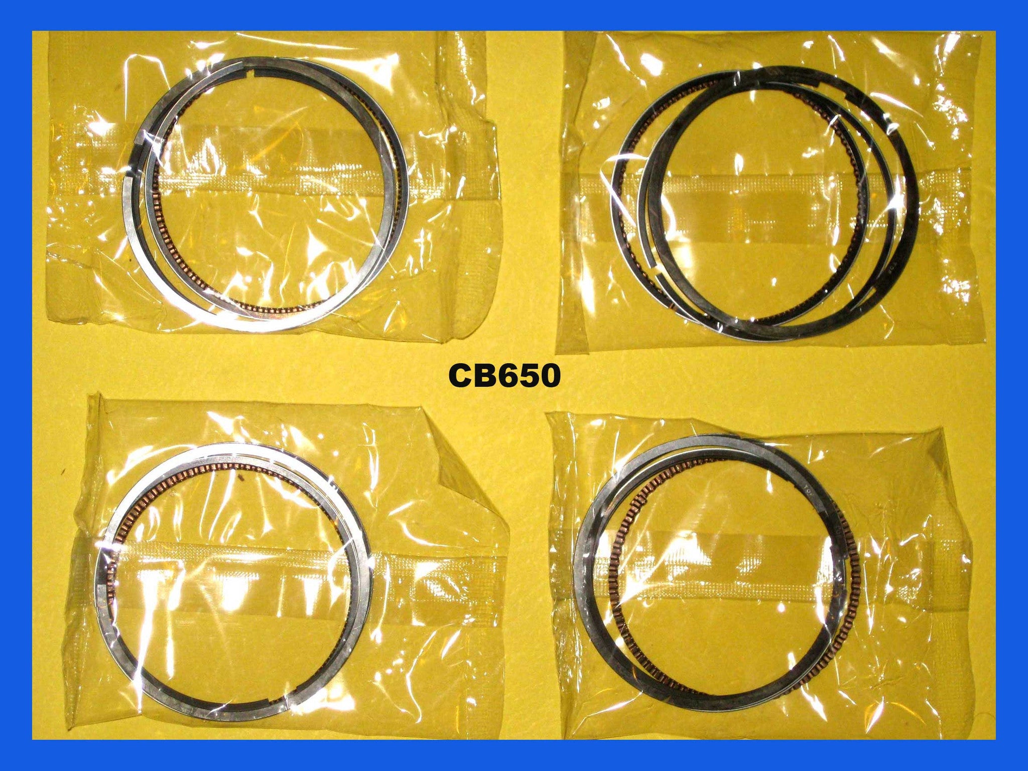 Honda CB650 Piston Rings Set x4pc 13011-426-004 1979 1980 1981 1982 Standard Size STD.
