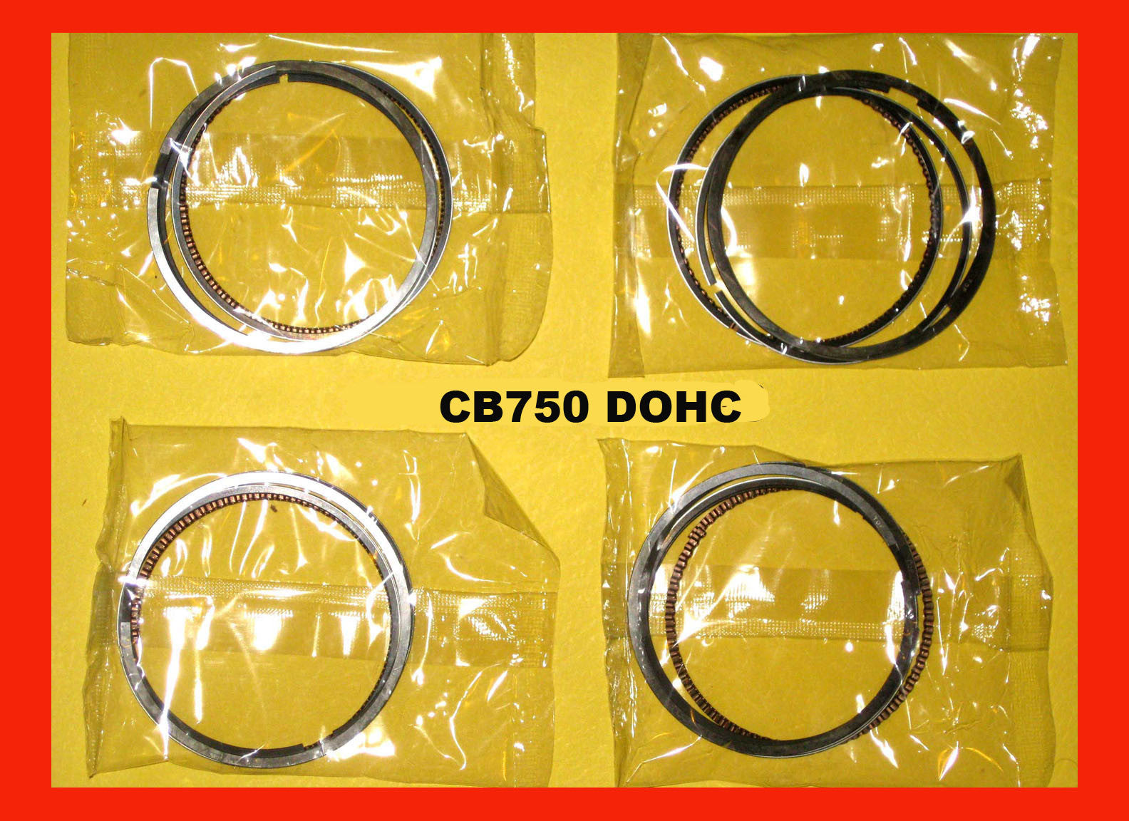 Honda CB750 Piston Ring Set x4 Standard 1979 1980 1981 1982 1983 DOHC 750