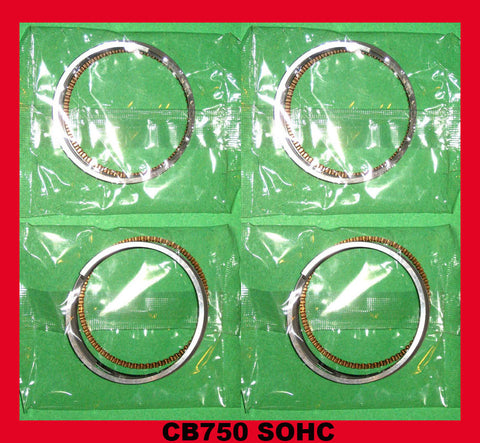 Honda CB750 Piston Rings x 4 sets!! - STD. 1971 1972 1973 1974 1975 1976 SOHC 13011-300-024