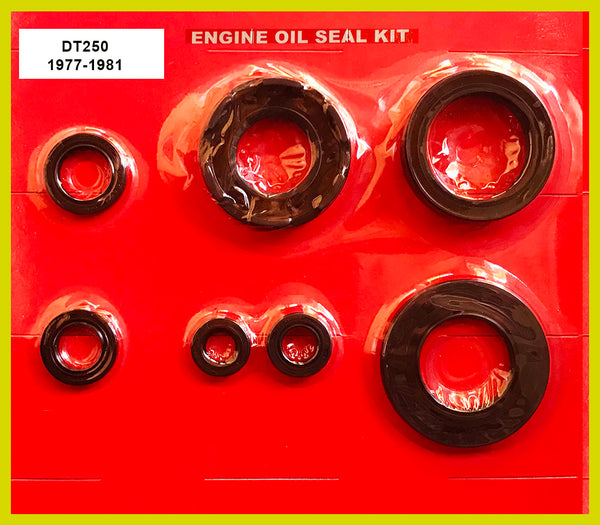 Yamaha DT250 Oil Seal Kit 1977 1978 1979 1980 1981 250 Engine Crank Shift Kick Clutch Sprocket
