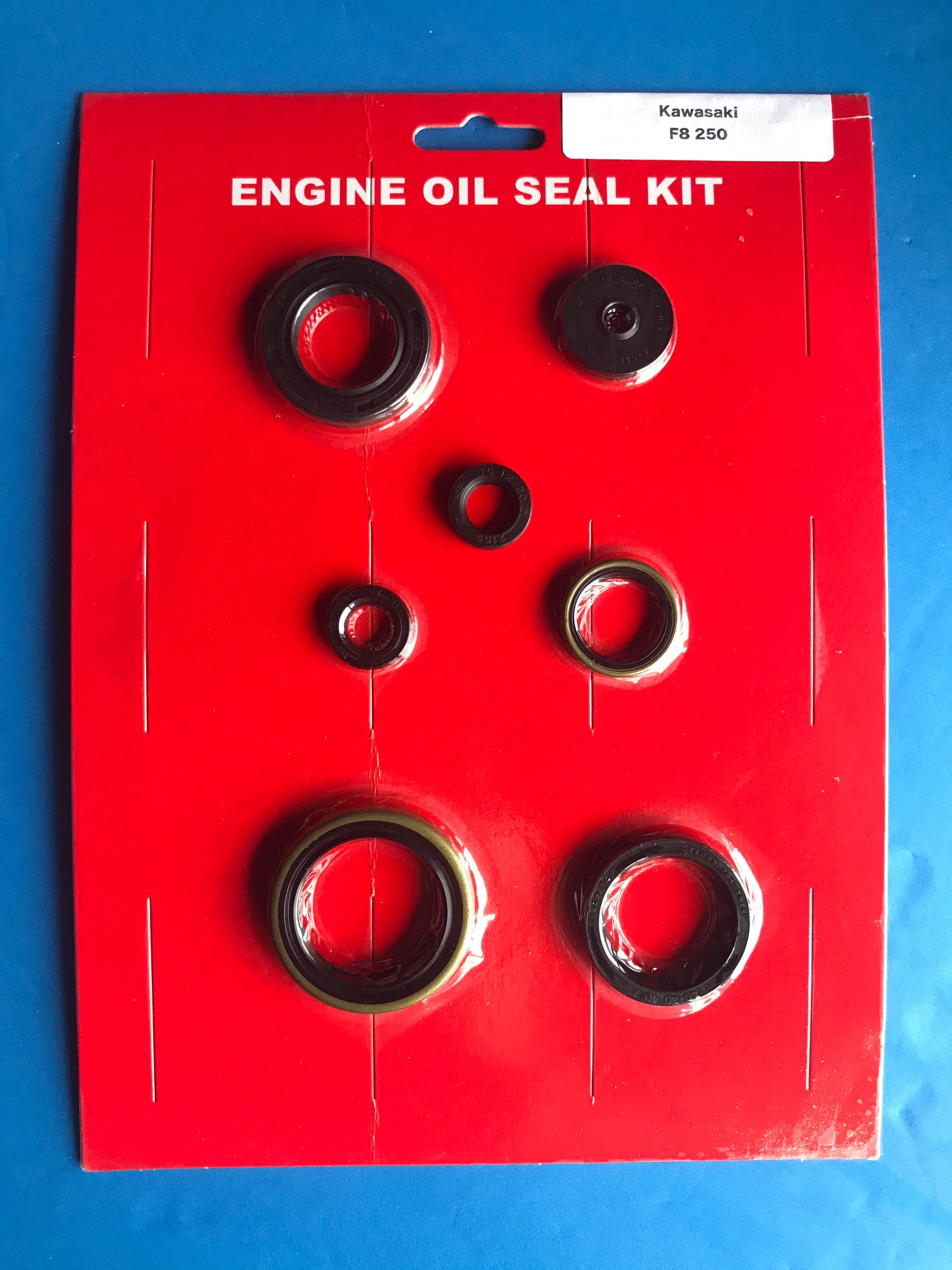 Kawasaki F8 Engine Oil Seal Kit Bison 250 1971 1972 Crank Clutch Kick Shift Seal+
