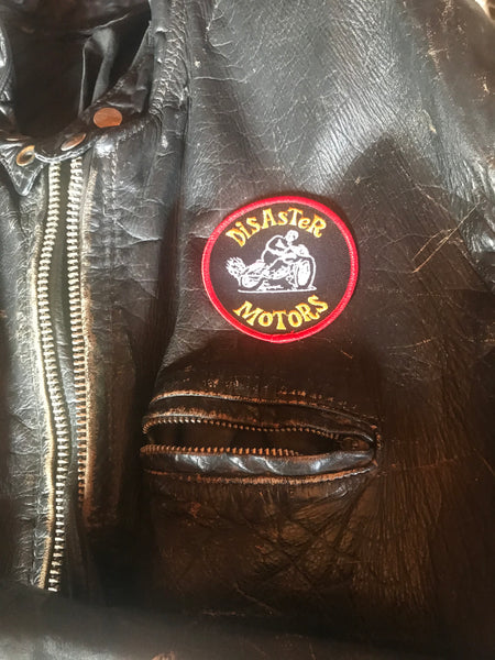 DISASTER MOTORS  - "Flattracker"  Shop Patch! - For Jacket or Hat