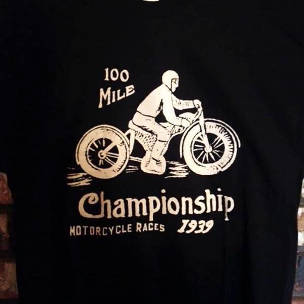 1939 Motorcycle Race Shirt Knucklehead JD WR WLDR Scout Flathead! Hill Climb 100 Mile!