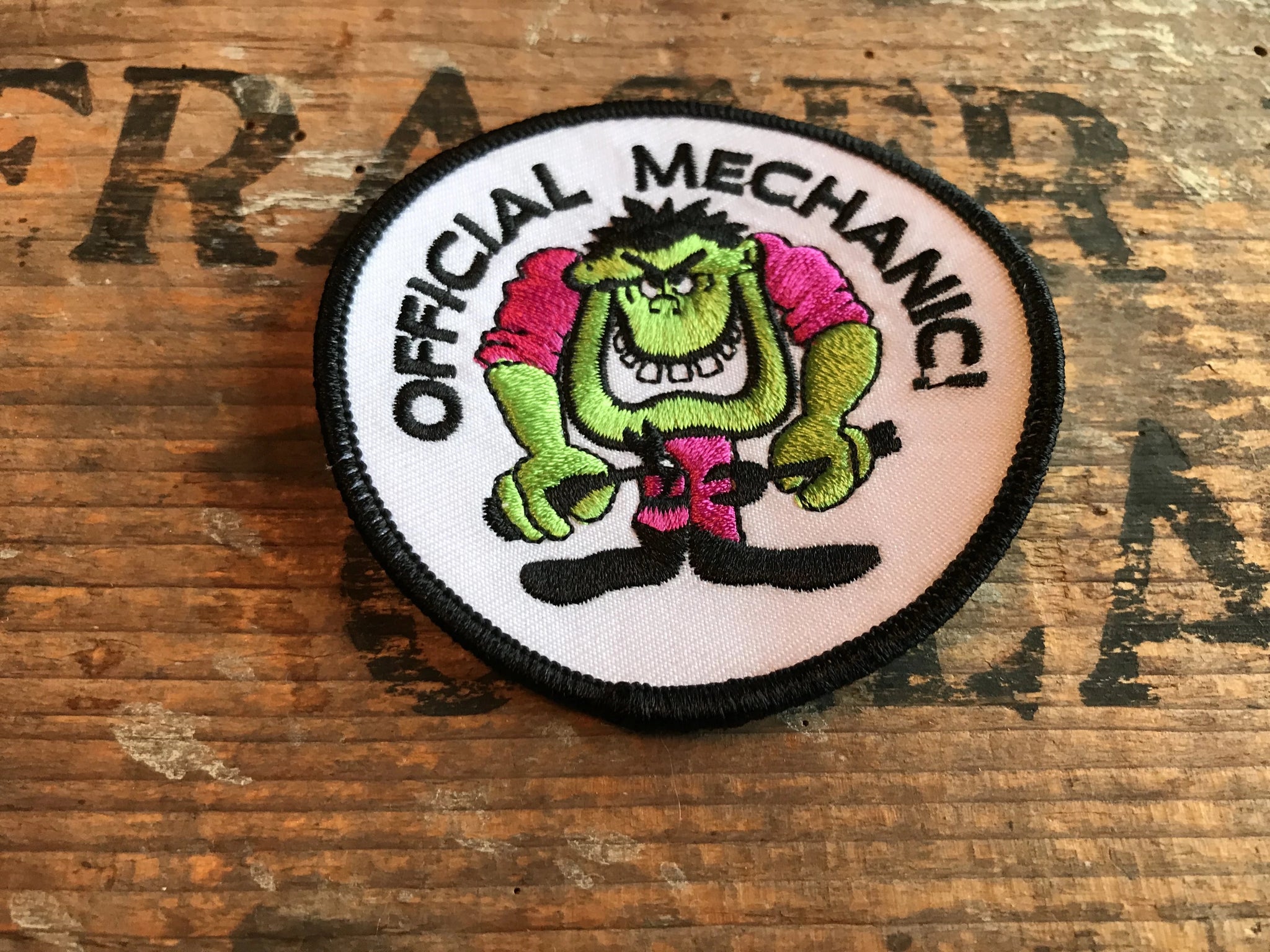 OFFICIAL MECHANIC! Monster Motorcycle Patch!