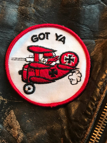Vintage Chopper Motorcycle Red Baron Vest Patch!