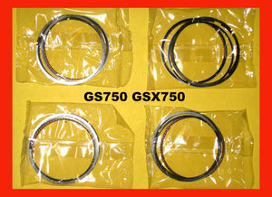 Suzuki GS750 GSX750 GS700 Piston Ring Set 4 Sets! 1980-1986 12140-31310, 12140-45410, 12140-31311