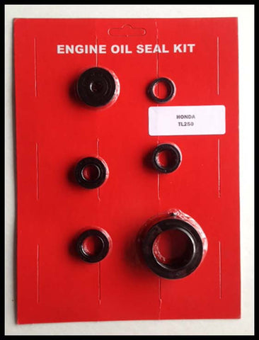 Honda TL250 Engine Oil Seal Kit 1975 1976 New - Trials Motorcycle 250