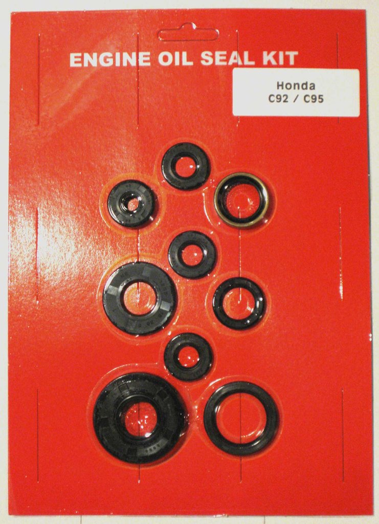 Honda C95 CA95 C92 CA92 125 150 Motorcycle Benly Crankcase Oil Seal Kit- Kick Clutch Sprocket