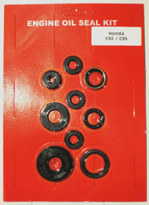 Honda C95 CA95 C92 CA92 125 150 Motorcycle Benly Crankcase Oil Seal Kit- Kick Clutch Sprocket