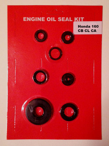 Honda CB160 CL160 CA160 160 Engine Oil Seal Kit 7 pcs. Clutch Shifter Kick Start
