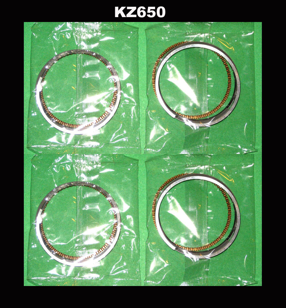 Kawasaki KZ650 Piston Ring Set x4 STD. 1976 1977 1978 1979 1980 1981 1982 1983!