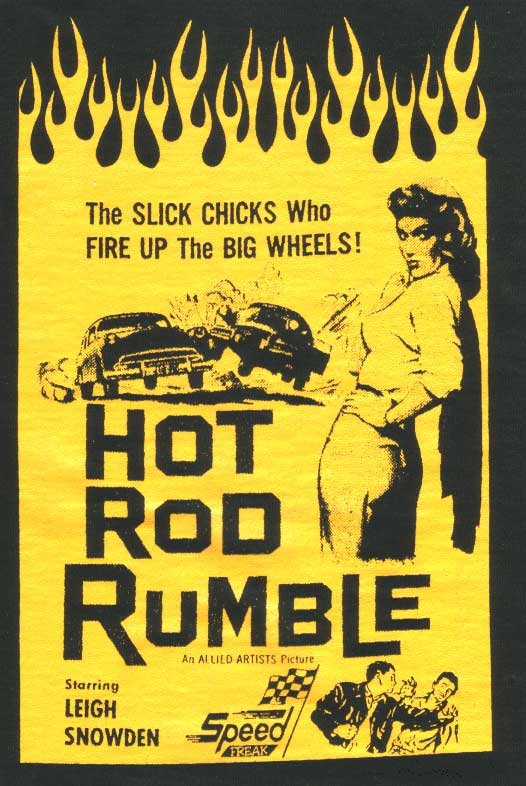 Hot Rod Rumble! - Shirt Ford Mercury Lincoln Zephyr Chevy 1939-1957