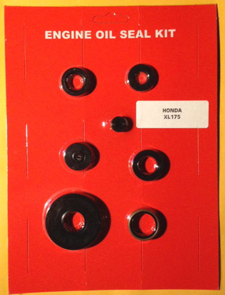 Honda XL175 Oil Seal Kit for Engine 1973 1974 1975 - Shift Sprocket Kick Tach