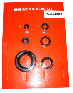 Yamaha XS360 Engine Oil Seal Kit ! 1976 1977 for Engine! 6pc kit.